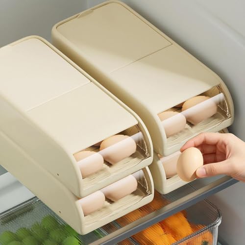 Almacenamiento automático de huevos rodantes para el refrigerador y cajón de cocina 3