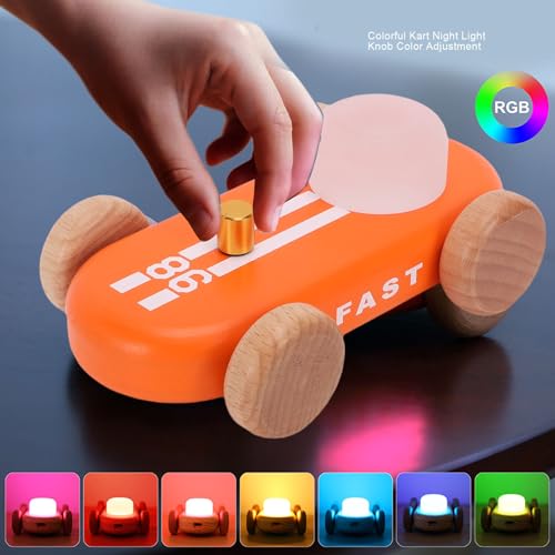 Lámpara de mesa nocturna de madera Luocute con batería recargable miniatura 3