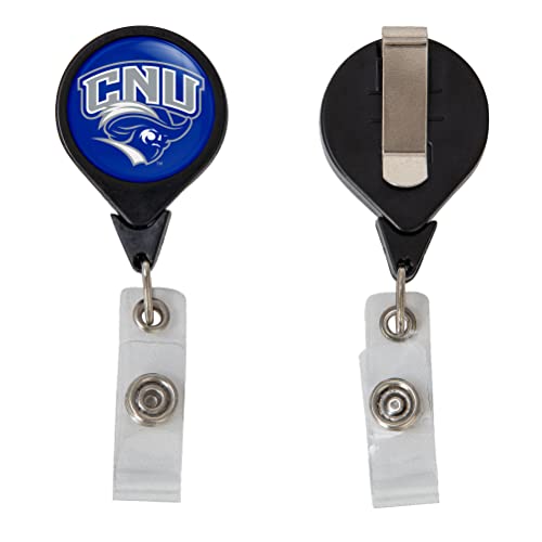 Desert Cactus Christopher Newport University Retractable Badge Holder CNU Captains ID Reel with Ticket Clip for Lanyard, Work, School & Office Access
