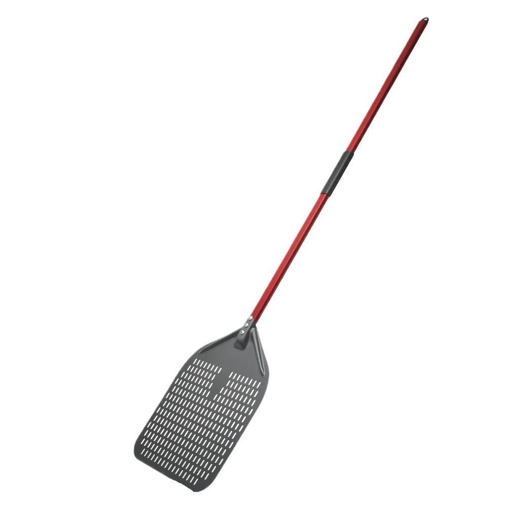 Pala Per Pizza Pala for pizza da 12/13/14 pollici con manico lungo, pala for in lega(14 inch Red)