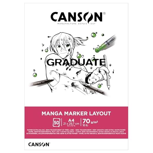Canson Manga Layout Bloc Encolado A4 50 hojas Extraliso 70g