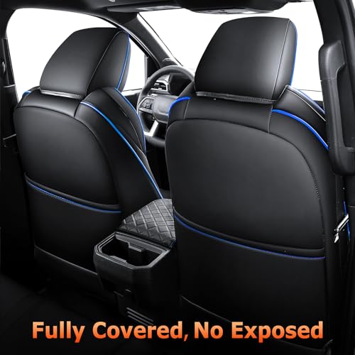 Image of Leather Seat Covers Custom Fit for Tacoma Gen 4th (2024-2026) Double Cab | Custom Fit for SR, SR5, TRD PreRunner, TRD Sport, TRD Off-Road, Limited, Trailhunter - Fully Covered - Fit Like a Glove