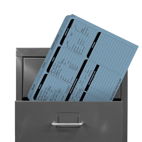Blue Real Estate Folders / 25 Preprinted Property Listing Folders / 9 5/8" x 11 3/4" Fill in Seller Buyer Checklist Folders/Made in The USA - Image 4