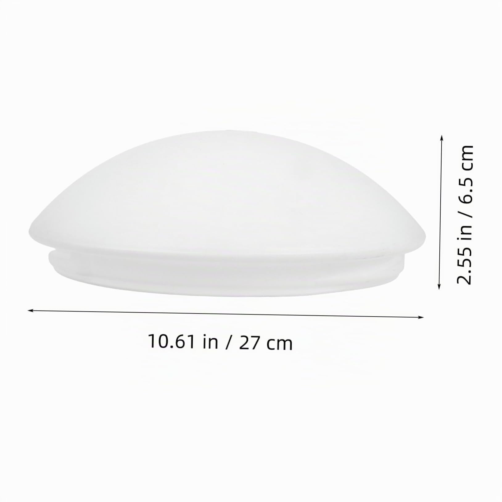 Copertura Paralume Rotondo Con Foro Per Plafoniera Coprilampada Soffitto Pvc Bianco Sostituzione Facile Per Lampada Da Soffitto Diffusione Luce Morbida Per Interni