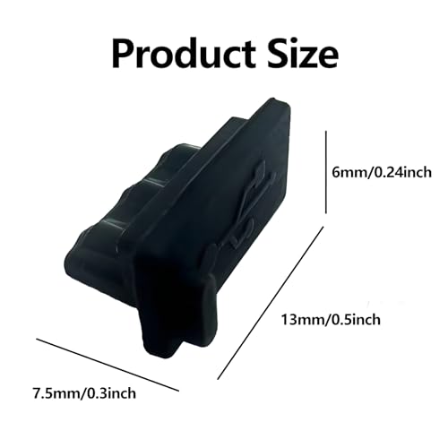 20 Pcs USB A Type Female Port Cover Caps - Silicone USB Port Plugs Dust Cover,Protect USB Ports from Dust and Oxidation, Compatible with USB Type A Female Interface, Easy to Install（Black） - image 6