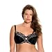 Produktbild Dorina Damen Celine Ungepolsterter BH  Bügelgeformte Cups, Florale Spitze mit Satinschleife und Stützendes Power-Mesh-Rückenteil, Schwarz