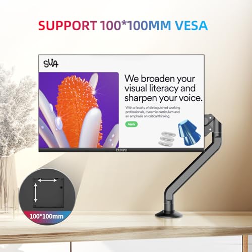 Image of CUNPU 27 Inch Touchscreen Monitor, 10 Point Touch, FHD 1080P 60Hz Nano IPS Screen, 100% SRGB, VESA Wall Mountable, Tilt Adjustment, VGA HDMI for PC, Laptop Business & Work Station