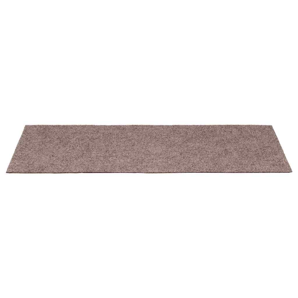 Alfombrillas autoadhesivas para escalones, color crema, 65 x 21 x 4 cm, 30 unidades, polipropileno, diseño moderno, resistente y lavable, para salón, pasillo, dormitorio