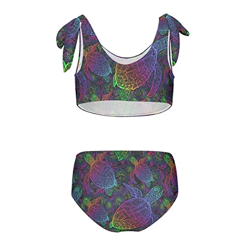 Image of Cute Pugs Flowers Butterflies Girls Bikini Sets 2 Piece Swimsuits Bathing Suit Swimwear