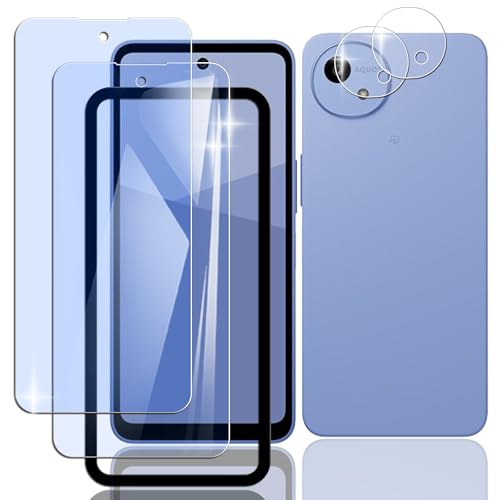 Amazon | Nutmeg【2枚＋2枚+ガイド枠付き】AQUOS wish5 ガラスフィルム