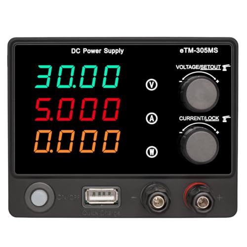 DC Power Supply Variable 10-Pack, 0-30V 0-5A, PD18W USB Adjustable Power Supply