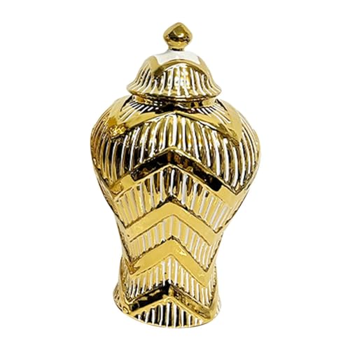 rongweiwang Collezione di barattoli per la conservazione del tè Chic, Versatile Barattolo per Fiori da tè e Decorazioni, Vaso in Ceramica per, Composizione Floreale