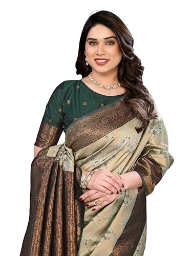 Image of Avantika Fashion Women's Kanjivaram Style Soft Silk Banarasi Sarees With Blouse Piece For Women
