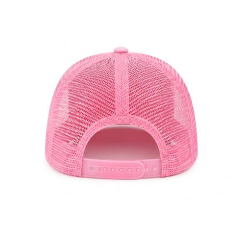 Image of Embroidered Lettering Print Truck Hat Baseball Cap Trucker Mesh Snapback Hat