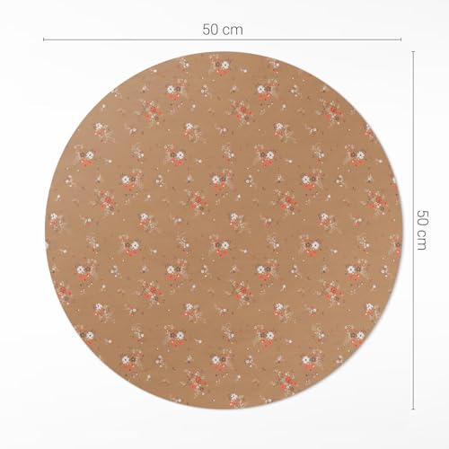 Tapis PVC durable ø50 cm pour protéger le sol des rayures de chaises - 4