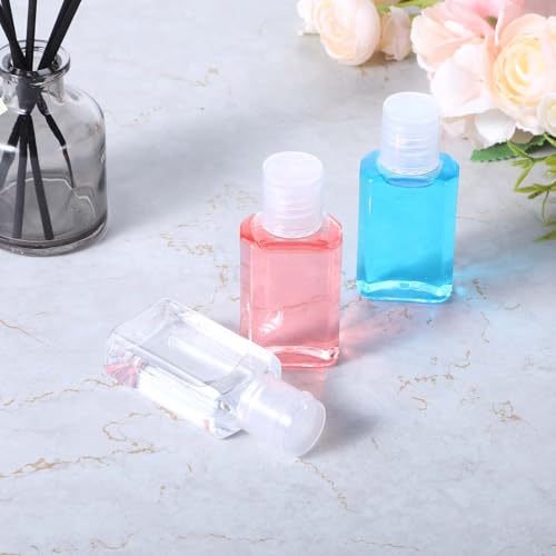 120 Pcs Travel Bottles, 1 oz/30 ml, Clear, Plastic, Leak-Proof Flip Cap, Perfect for Travel, Camping, Outdoor Activities4