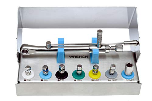 Dental Prosthetic Kit 4mm Square Engagement, Hex Driver 0.050, Hex Driver 0.048, Code DIHD