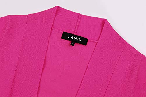 MINTLIMIT Women's Shrug Bolero Open Front 3/4 Sleeve Cropped Cardigan Sweater4