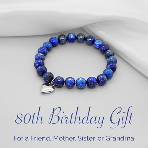 OLGAS GEMS 80th Birthday Milestone Bracelet & Meaningful Message Card for Women - Beautiful and Sentimental 80th birthday gifts for women3