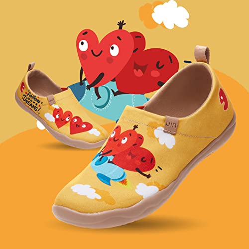 Image of UIN Women's Artistic Slip-On Shoes Vibrant Floral Casual Loafers Lightweight Comfortable Travel Footwear