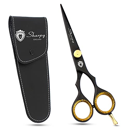 Sharpy - Professionelle Friseurschere - perfekt für Friseursalons - Friseurschere - perfekt für den persönlichen Gebrauch - Haarschnitt Bart & Schnurrbart 14 cm Cover