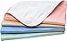 4 Pack - 34x36 Waterproof Reusable Incontinence Underpads/Washable Incontinence Bed Pads - Green, Tan, Pink and Blue - Great for Adults, Kids and Pets