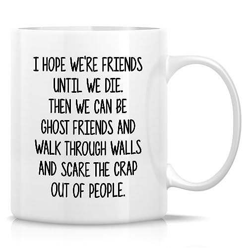 Retreez Funny Best Friends Mug Gift Bestie Ghost Friends
