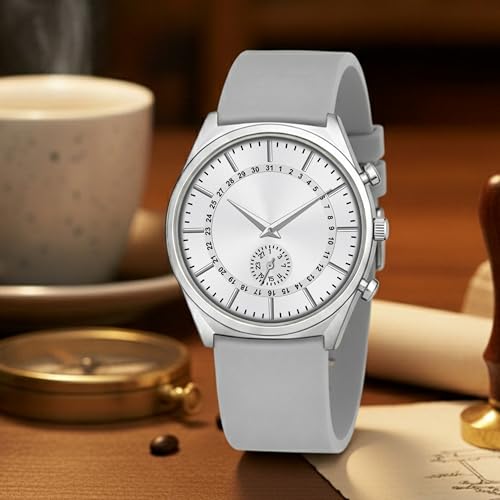 Image of styledose Men's Watch Analog Quartz with Chronograph & Silicone Strap -Casual & Formal Wrist Watch for Men