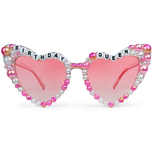 Birthday Glasses for Women，Birthday Queen Sunglasses for Happy Birthday Party Gifts