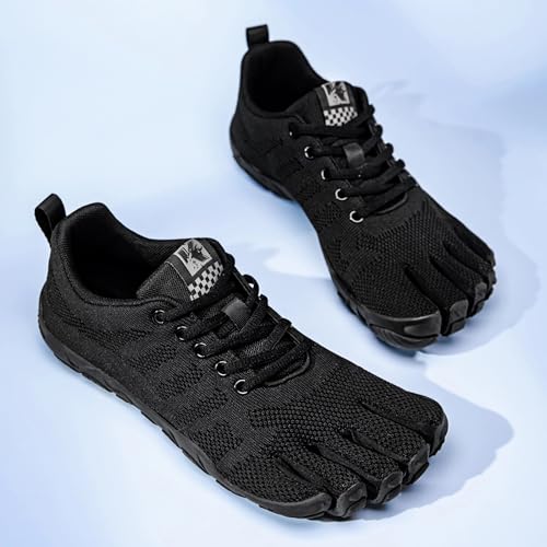 Barefoot Five-Toed Fitness Shoes – Sneakers Separated Toe Footwear for Men & Women Neuropathy, Hiking, Yoga, Gym, Beach 5