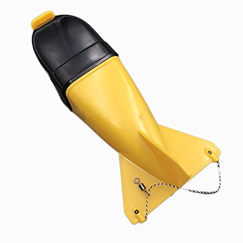 TOOGOO Nuevo Carpa Cebo de Pesca contenedor de Cohetes Lanzador de Cebo Pozo Honda Sistema Innovador para la alimentacion de Peces