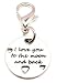 Chubby Chico Charms I Love You To The Moon and Back with Hearts Pewter Charm on a Zipper Pull