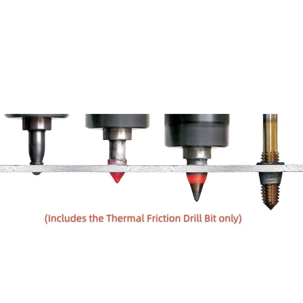 1piece Carbide Hot Melt Dril Cutter Tip Flat Type, Industrial Friction Heat Drill Bit for Hole Making(3.7mm*M4)