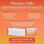 FORIA Vibrance Melts | Organic, All-Natural Moisturizing Vaginal Suppositories with Cocoa Butter and MCT Oil | Fragrance-Free Intimate Skincare | 12 Count - Image 3