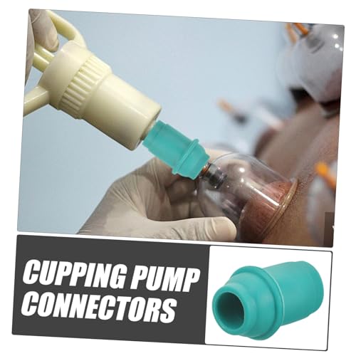 10 piezas de puntas de repuesto para bomba de ventosas, conectores de plástico resistentes para masaje manual de ventosas, puntas universales para uso doméstico miniatura 3