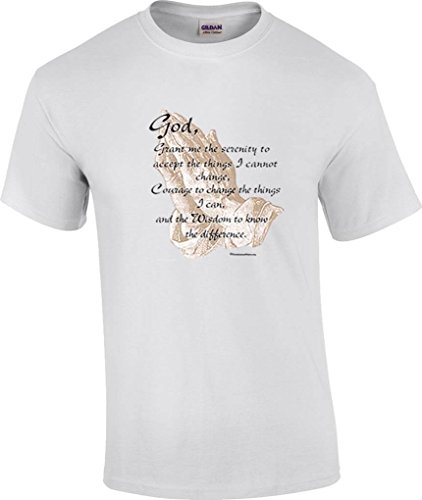 T-shirtqueen men's christian serenity prayer religious …