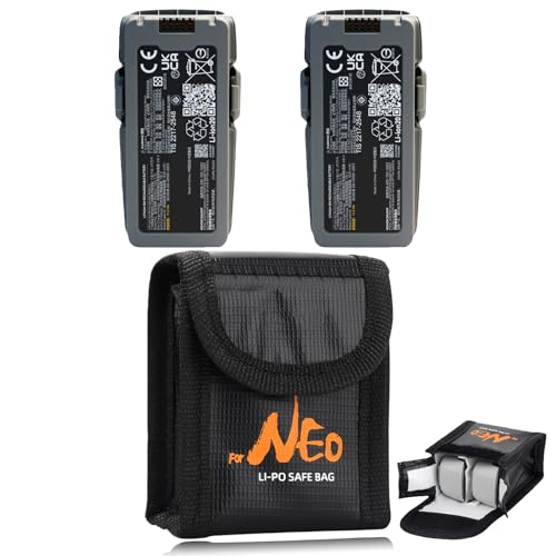 LIXIEKE 2-Pack DJI Neo 2 Flight Batteries + Bag