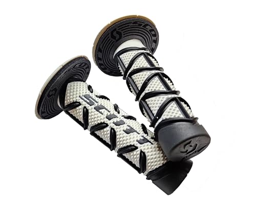 Scott Sports Diamond Motorcycle Grips Black/White