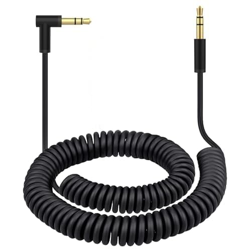 Studio3.0 Cable Replacement Coiled Audio Cord Compatible with Beats by Dr.Dre Solo4 Solo3 Solo2 Solo HD Studio2 Studio Pro/Detox Mixr Executive Headphones and Pill Speaker