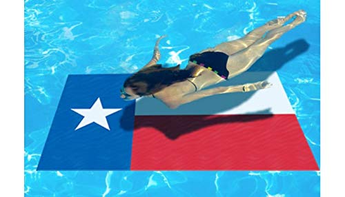 Texas Flag Poolmat 59" by 36" - Works in Most