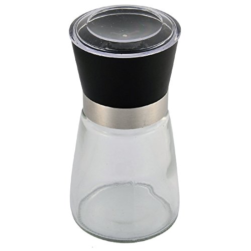 Ruilogod Cocina doméstica Especias de Salilla Pimienta de salida Molino Grindero Shaker Contenedor Pot