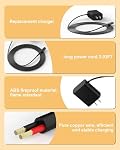 VHBW 12V Charger Compatible with Braun Shaver Series 1-9 XT5 9465cc 790cc | 12V 0.4A replacement charger for compatible Braun electric shavers with 5.9FT cord and built-in safety protection.