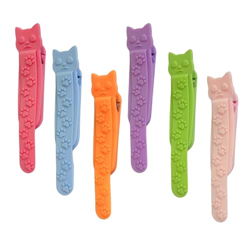 Segnapagine In Silicone | Segnalibri Automatici A Di Gatto Per La Lettura,6 Segnapagine In Silicone Accessori Lettura Segnalibri Per Amanti Libri Studenti Insegnanti