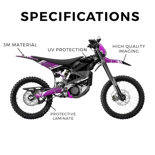 Image of Surron Ultra Bee Graphics Kit Wrap - Magenta Brush - Sur-Ron Skin - Premium 3M Vinyl Protective Wrap Decal Cover - Easy to Apply | Crafted in The USA by MightySkins