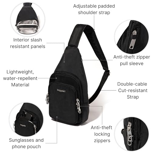 Baggallini Securtex Anti-Theft Daytripper Sling3