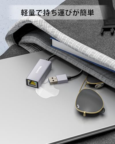 Wasachi USB-A LAN 有線LANアダプター 1000Mbps超高速 USB3.0 to RJ45 ギガビットイーサネット lan usb 変換アダプタ の商品画像 6