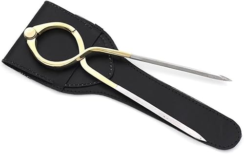 Brass Nautical Navigation Divider with Leather Case –Compass Divider for Naval & Marine Professional Brass Drafting Geometry Compass for Collectors, & Nautical Décor