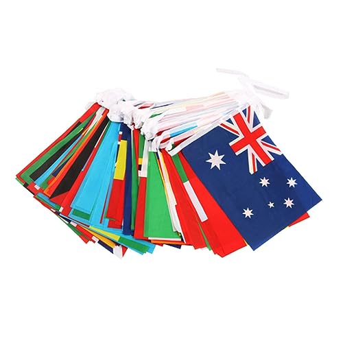 Drapeaux nationaux à cordes 100 pays pour décoration extérieure - 6