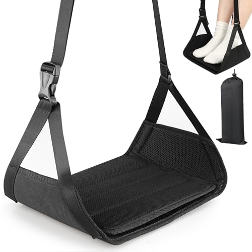 Repose-pieds pour avion voyage hamac réglable portable avec support bambou MOCOBO