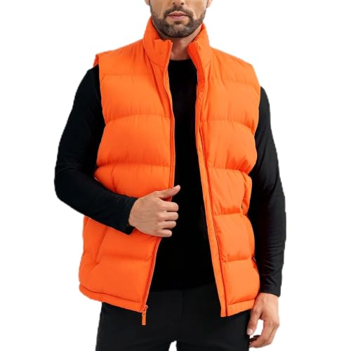 Image of Men'S Winter Lightweight Puffer Vest Sleeveless Jacket Casual Puffy Vests